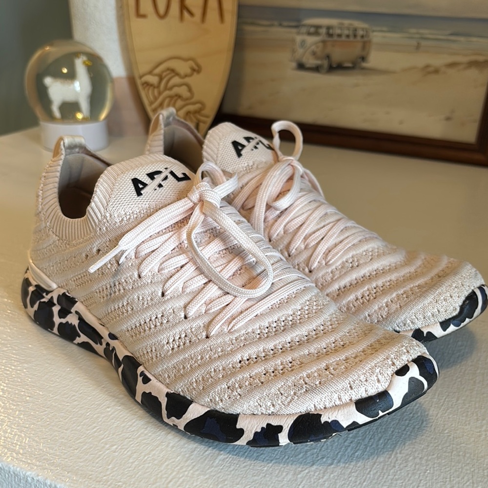 APL Pink Knit Sneakers
